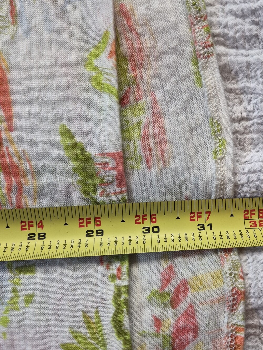 Cynthia Rowley 100% Linen Mediterranean Coastal Print High-Low Tee, Size 3X - Picture 5 of 9